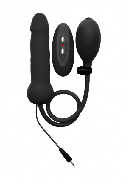 Ouch! Inflatable Vibrating Dong: Vibroplug mit Pumpe, schwarz - vergleichen und g&uuml;nstig kaufen